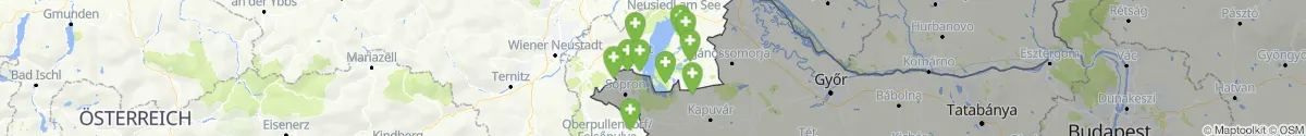 Kartenansicht für Apotheken-Notdienste in der Nähe von Apetlon (Neusiedl am See, Burgenland)